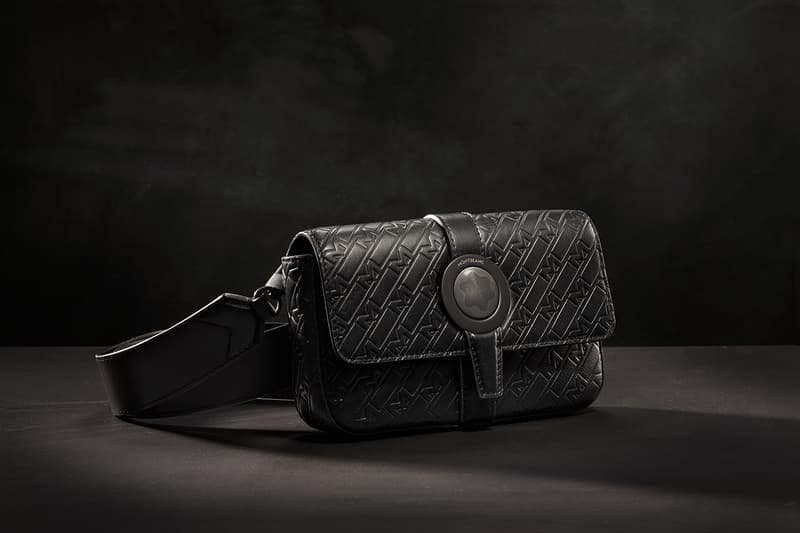 montblanc ultrablack headphones accessories leather premium luxury gallery france berlin exhibition peggy gou pen backpack purse all-black emblem embossed
