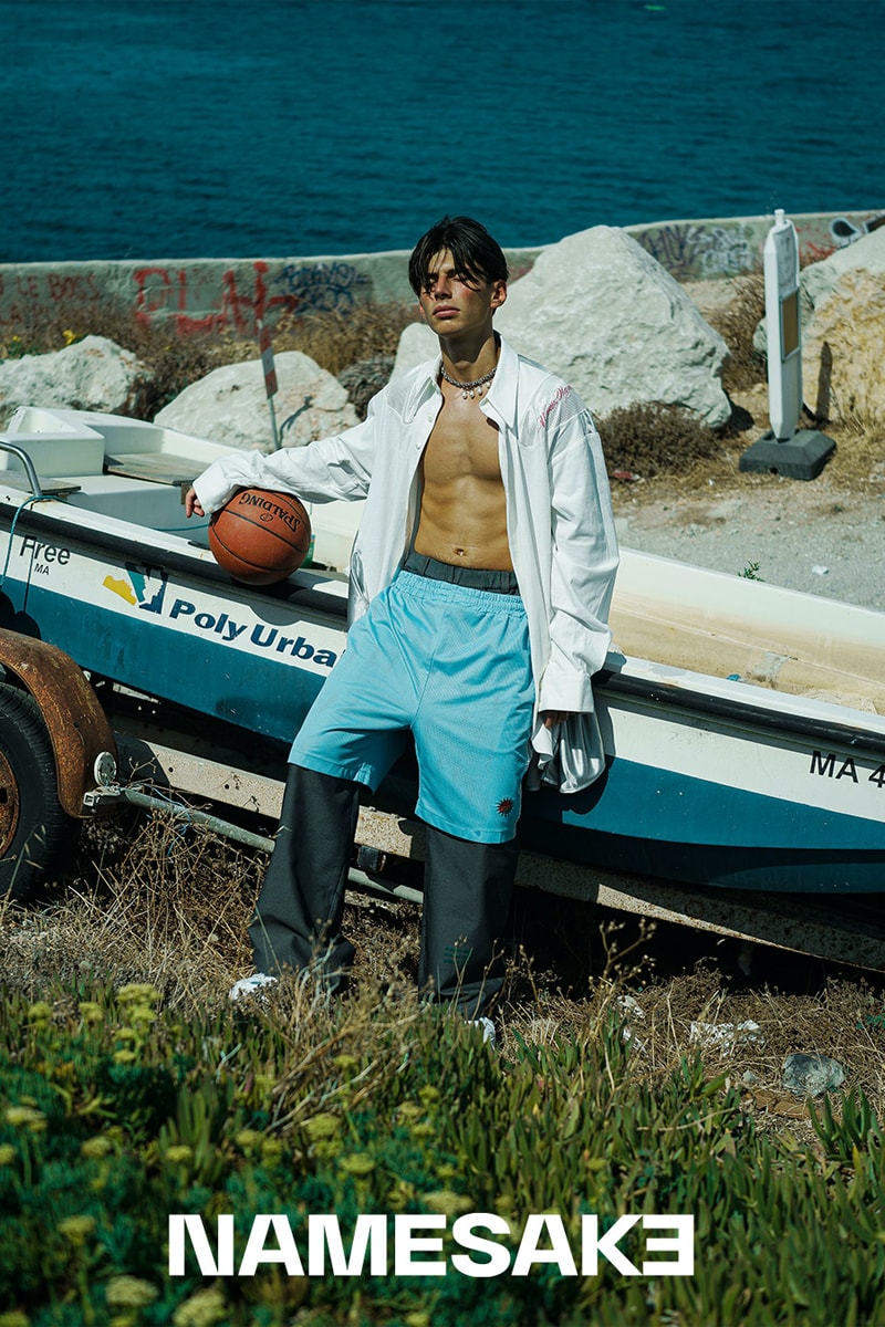 NAMESAKE FW21 Collection Campaign Channels Adventure Across the Marseille Coastline contour line dover street market london browns american dream taiwanese streetwear basketball michael jordan