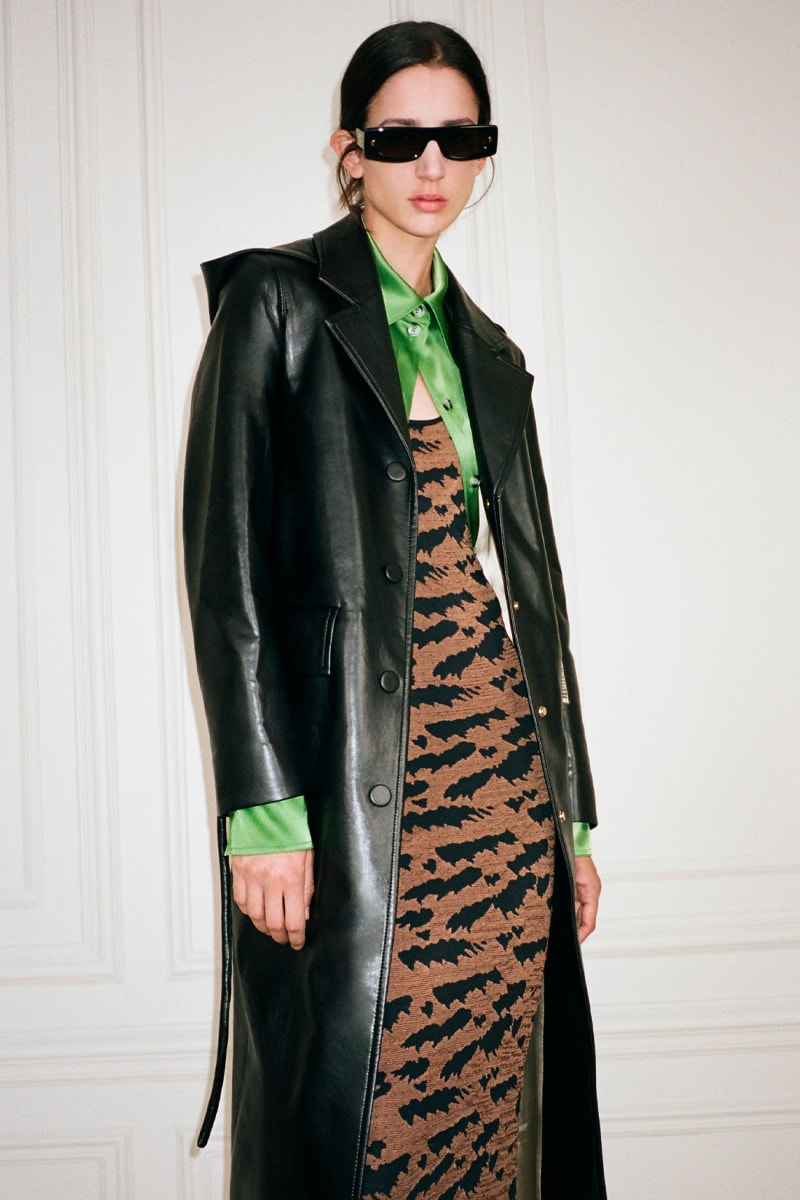 Nanushka Spring/Summer 2022 Lookbook Collection sandra sandor paris fashion week ss22 slip satin collection 