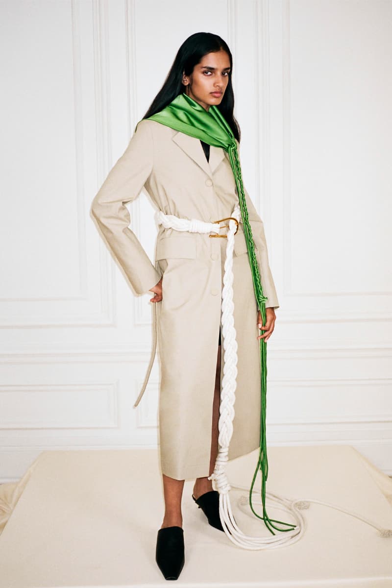 Nanushka Spring/Summer 2022 Lookbook Collection sandra sandor paris fashion week ss22 slip satin collection 