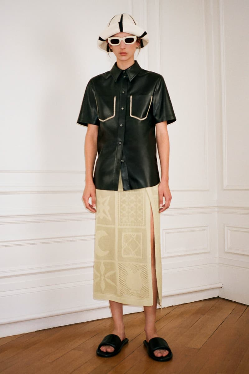 Nanushka Spring/Summer 2022 Lookbook Collection sandra sandor paris fashion week ss22 slip satin collection 