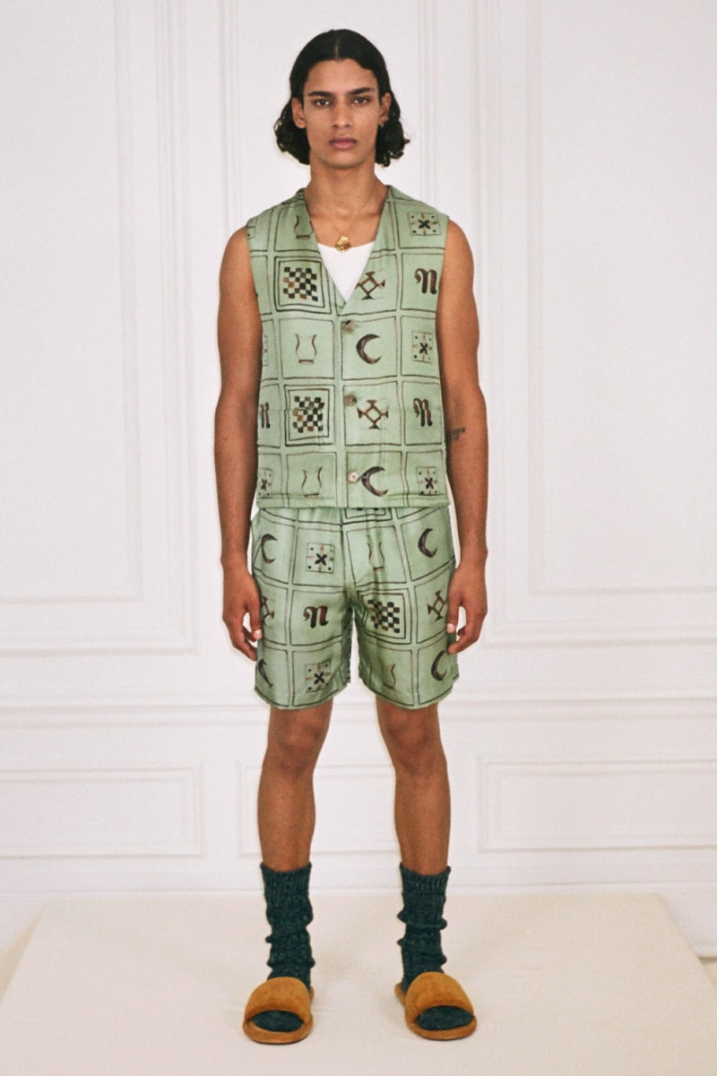 Nanushka Spring/Summer 2022 Lookbook Collection sandra sandor paris fashion week ss22 slip satin collection 