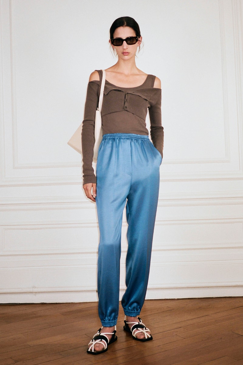 Nanushka Spring/Summer 2022 Lookbook Collection sandra sandor paris fashion week ss22 slip satin collection 