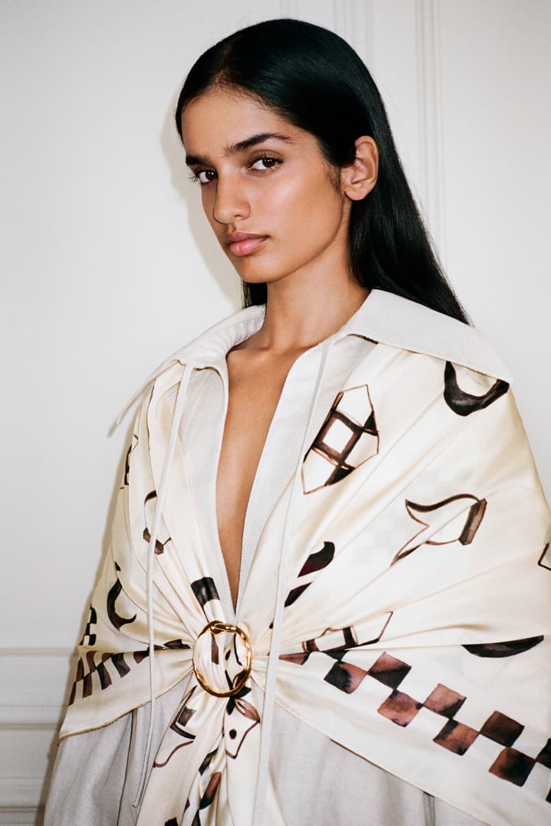 Nanushka Spring/Summer 2022 Lookbook Collection sandra sandor paris fashion week ss22 slip satin collection