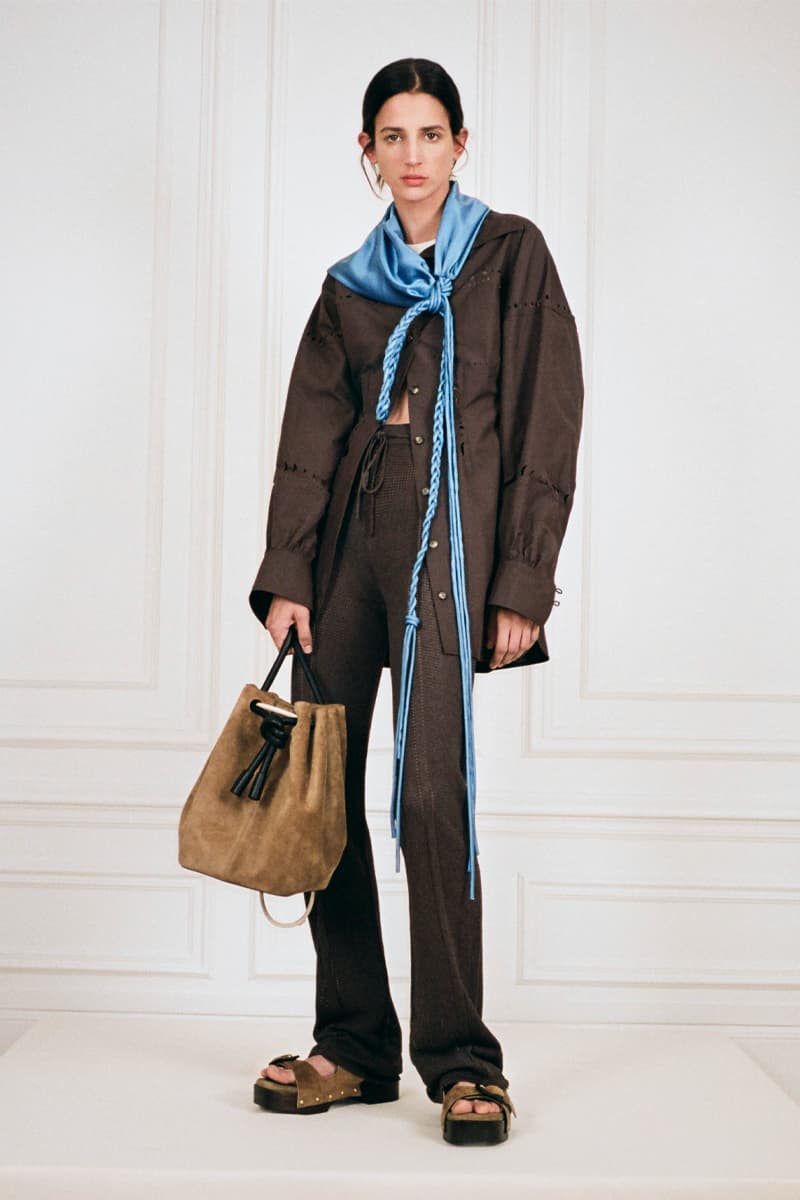Nanushka Spring/Summer 2022 Lookbook Collection sandra sandor paris fashion week ss22 slip satin collection