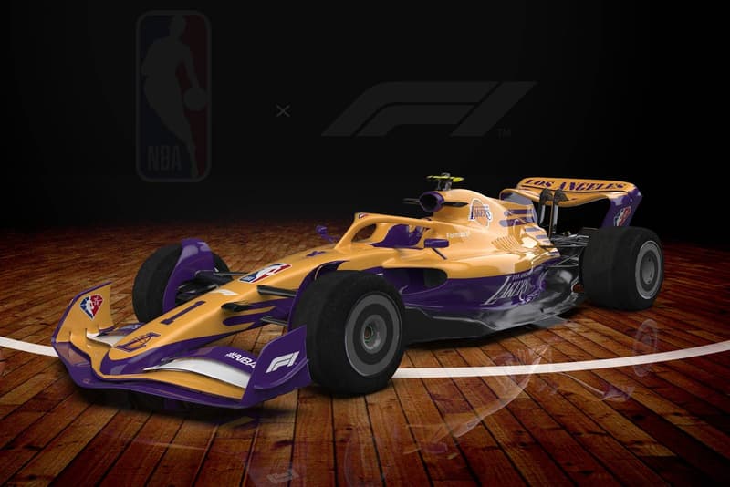 NBA Formula 1 75th Anniversary Season content promotion partnership news