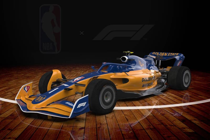 NBA Formula 1 75th Anniversary Season content promotion partnership news