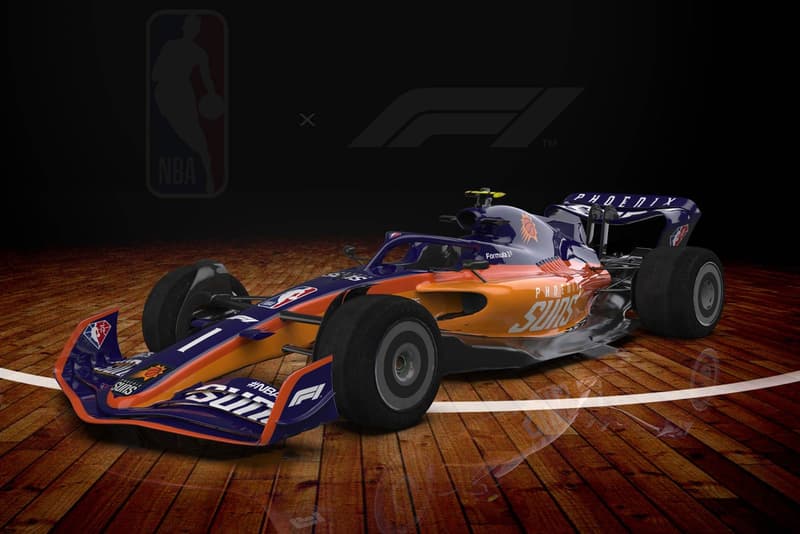 NBA Formula 1 75th Anniversary Season content promotion partnership news