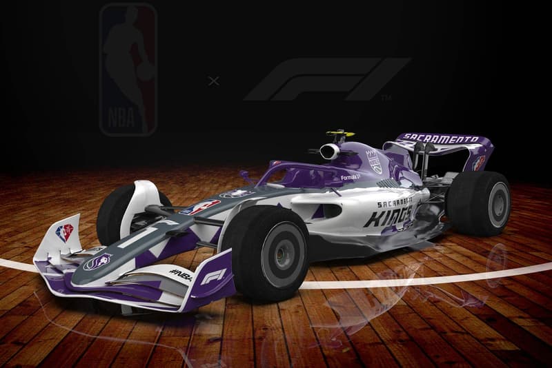 NBA Formula 1 75th Anniversary Season content promotion partnership news