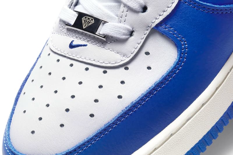 NBA x Nike Air Force 1 "Hyper Royal" Royal Blue/White Black/Red DC8870-100 DC8870-001 "75th Anniversary" Diamond Anniversary Release Info