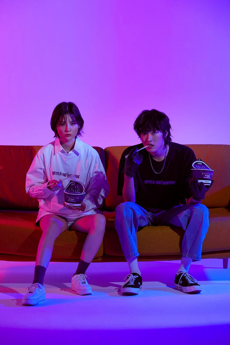 netflix carnival hallyu wave squid game kingdom dp collaboration hottest k-series of the year streetwear 001 456 limited edition netflix and ramyeon red light green light release info