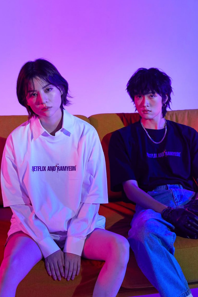 netflix carnival hallyu wave squid game kingdom dp collaboration hottest k-series of the year streetwear 001 456 limited edition netflix and ramyeon red light green light release info