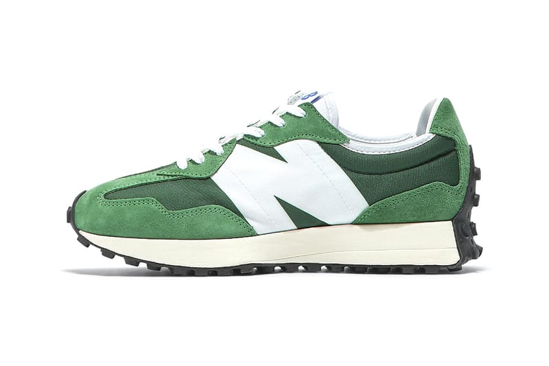 green and purple new balance 327