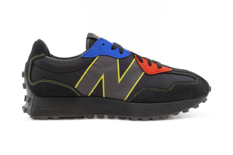 New Balance Drops the 327 in Black With Multicolored Accents