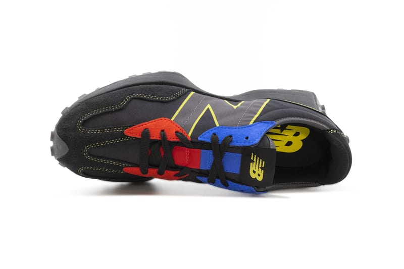 new balance 327 black red blue