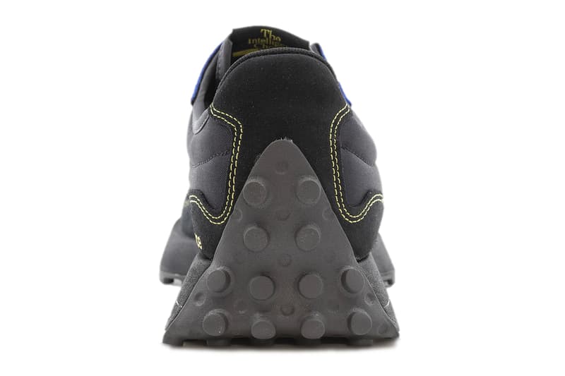 New Balance 327 in Black & Multi-Color Release footwear sneakers canva suede yellow black red blue ms327bc1