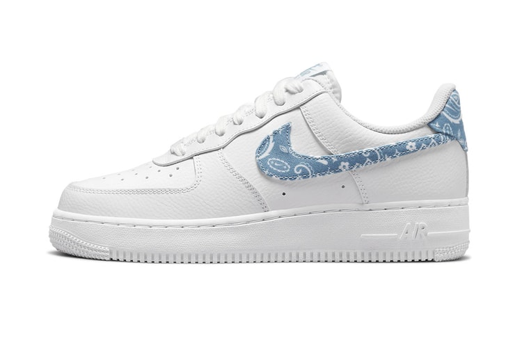 Blue Paisley Is Featured on the Nike Air Force 1 ’07 "Worn Blue"