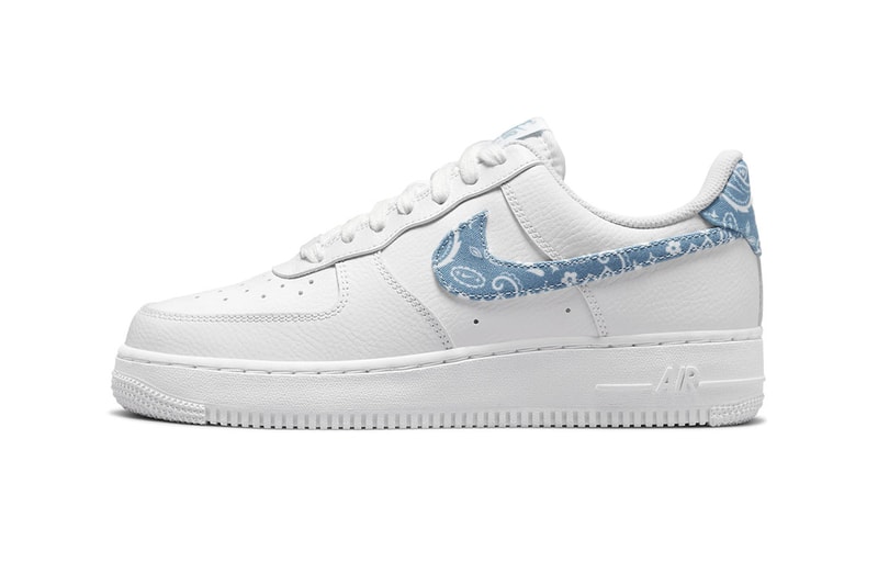Nike Air Force 1 ’07 Worn Blue Blue Paisley Print Release Info DH4406-100 Date Buy Price 
