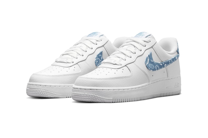 Nike Air Force 1 ’07 Worn Blue Blue Paisley Print Release Info DH4406-100 Date Buy Price 