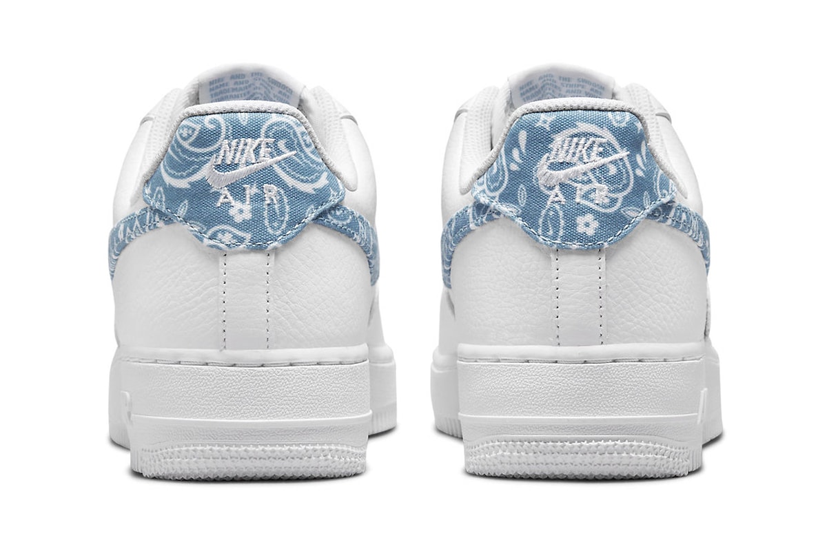 Nike Air Force 1 ’07 Worn Blue Blue Paisley Print Release Info DH4406-100 Date Buy Price 