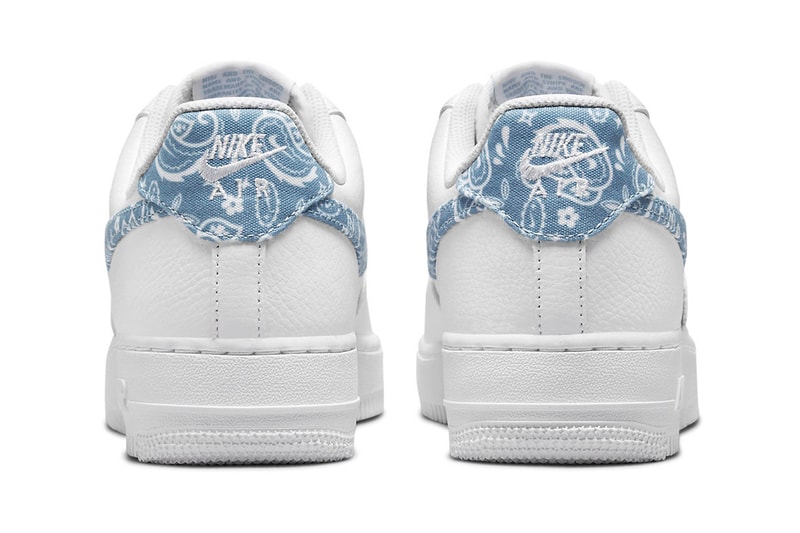 Nike Air Force 1 ’07 Worn Blue Blue Paisley Print Release Info DH4406-100 Date Buy Price 
