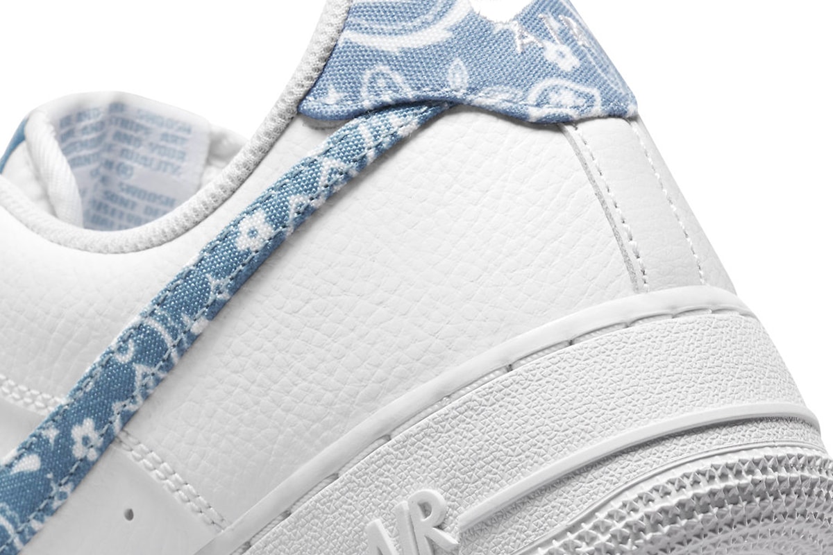 Nike Air Force 1 ’07 Worn Blue Blue Paisley Print Release Info DH4406-100 Date Buy Price 