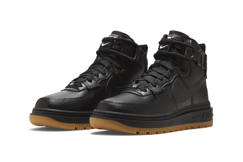 Nike Air Force 1 High Utility 2.0 in "Black Gum" Release Date footwear sneakers swoosh leather mesh suede black white Gum Red Brown orange