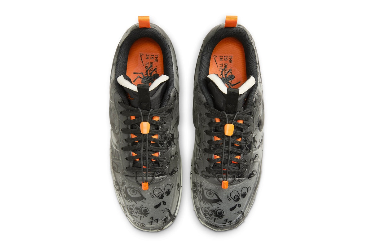 Nike Air Force 1 Experimental Glow in the dark halloween spooky holiday spooky eye graphics 130 USD release date price info 