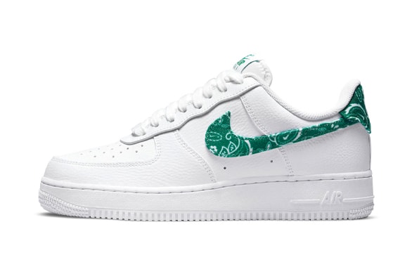 Official Look Nike Air Force 1 Low Green Paisley Release Info dh4406-102 retail release info price 
