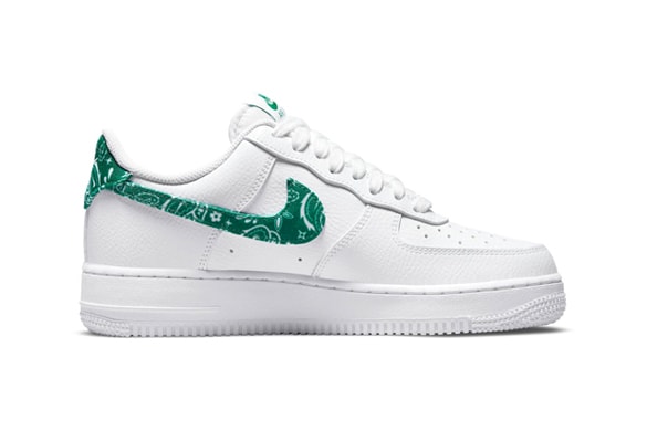 Official Look Nike Air Force 1 Low Green Paisley Release Info dh4406-102 retail release info price 