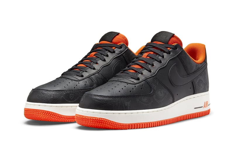 nike orange and black air force