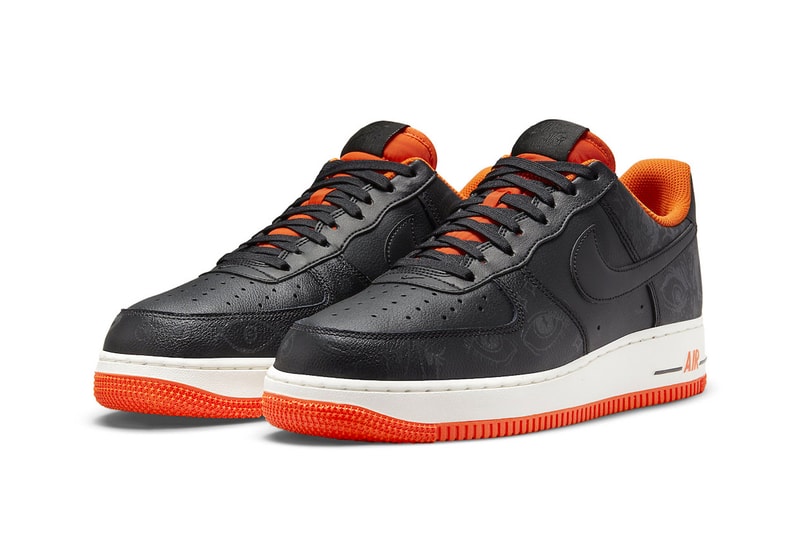 Nike Readies for Spooky Season With New Air Force 1 Low "Halloween" DC8891-001 nike air force 1 af1 footwear sneakers black orange