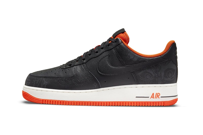 Nike Readies for Spooky Season With New Air Force 1 Low "Halloween" DC8891-001 nike air force 1 af1 footwear sneakers black orange
