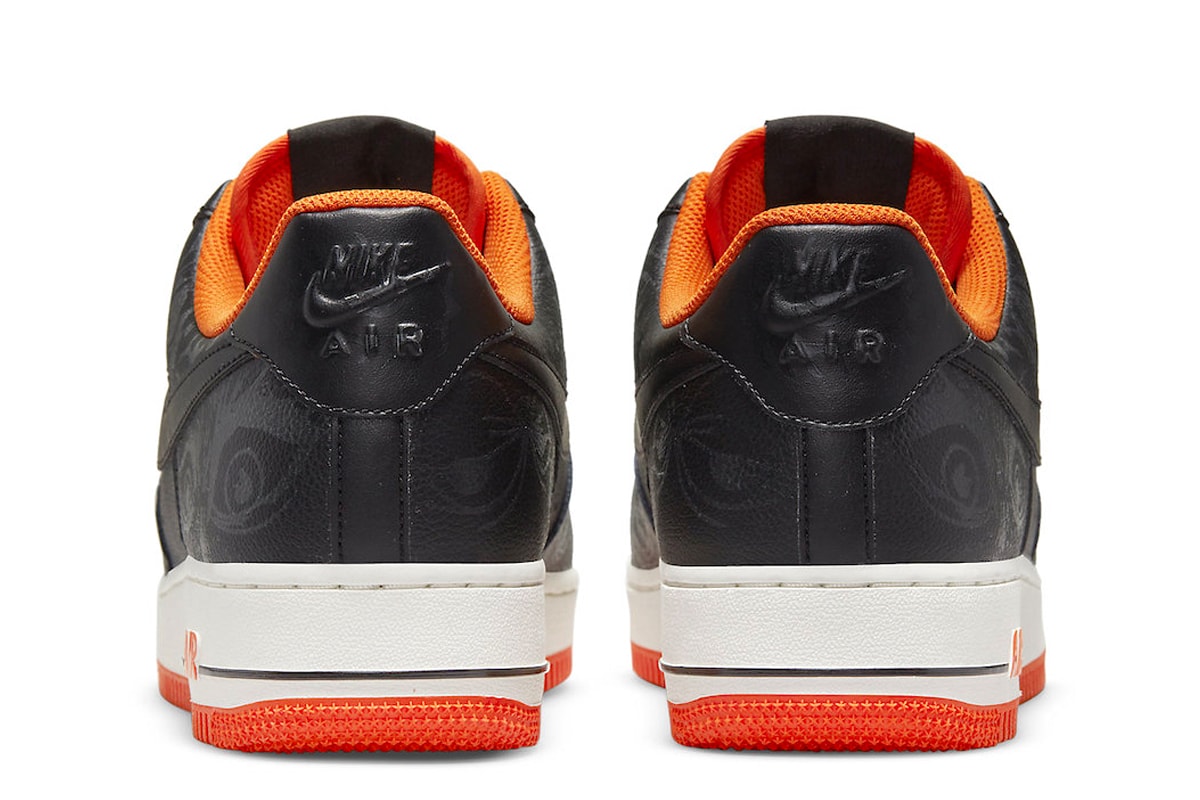 Nike Readies for Spooky Season With New Air Force 1 Low "Halloween" DC8891-001 nike air force 1 af1 footwear sneakers black orange