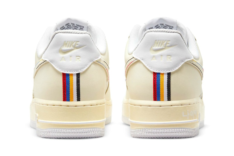 Nike Air Force 1 lows hangul hangeul day south korea language black white cream text design pattern dot womens exclusive red blue yellow