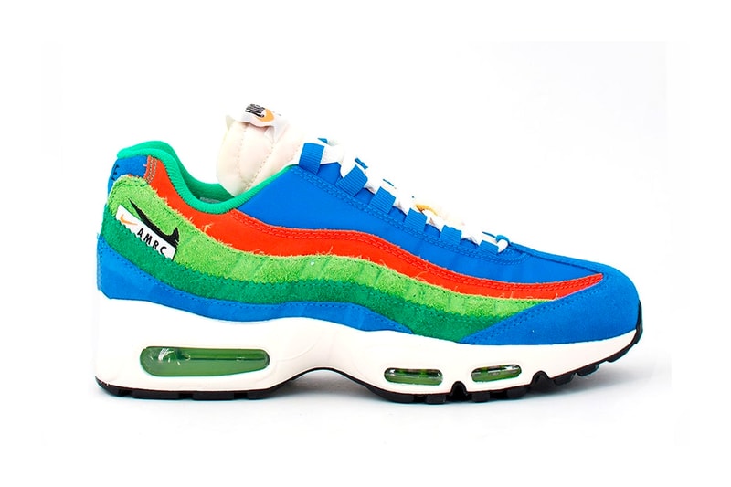 Nike Air Max 95 in "Running Club" Release Date swoosh footwear suede nylon Light Photo Blue roma green white black