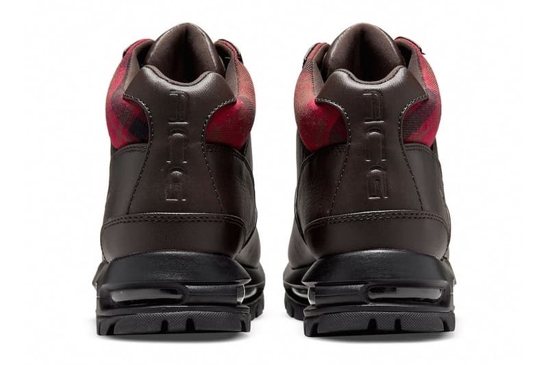 Nike Air Max Goadome SE “Shadow Brown” Release Info footwear swoosh leather textile tartan plaid black shadow brown dc8868-200