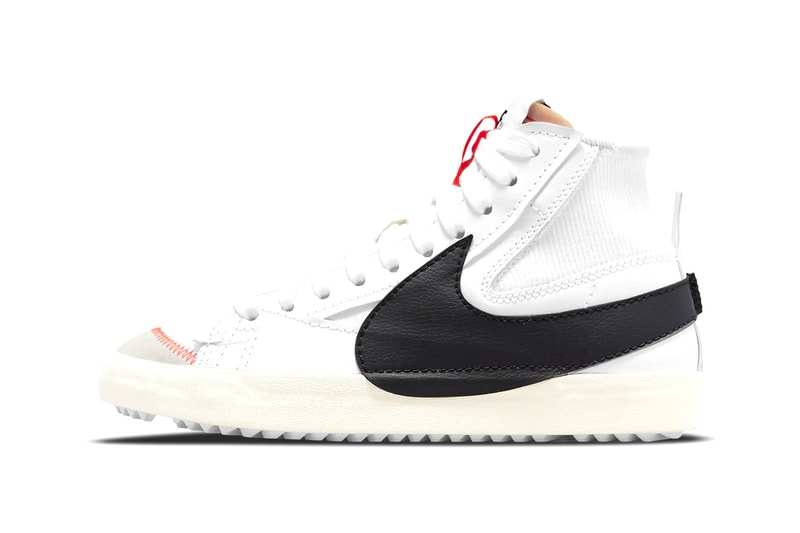 Nike Blazer Mid '77 Jumbo White/White/Sail/Dark Russet Style: DD3111-101 White/White/Sail/Black Style: DD3111-100 Release Information Swoosh Drop Date Closer First Look