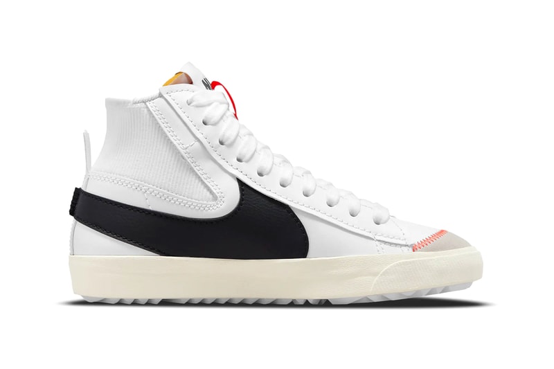 Nike Blazer Mid '77 Jumbo White/White/Sail/Dark Russet Style: DD3111-101 White/White/Sail/Black Style: DD3111-100 Release Information Swoosh Drop Date Closer First Look