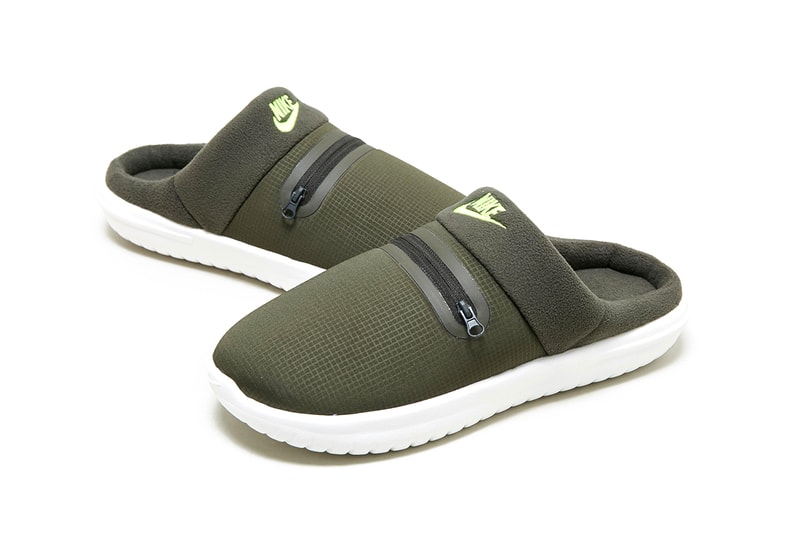 Nike Burrow Khaki Military Green DC1456-300 size? Release Information Drop Date Closer First Look New Cozy Slipper Indoor Outdoor FW21 Fall Winter 2021 Offline ACG Air Deschutz 