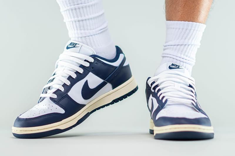 nike dunk low aged navy white release date info store list buying guide photos price 