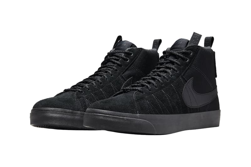 Nike SB Blazer Mid Premium Acclimate Pack Triple Black DC8903-002 Release Info