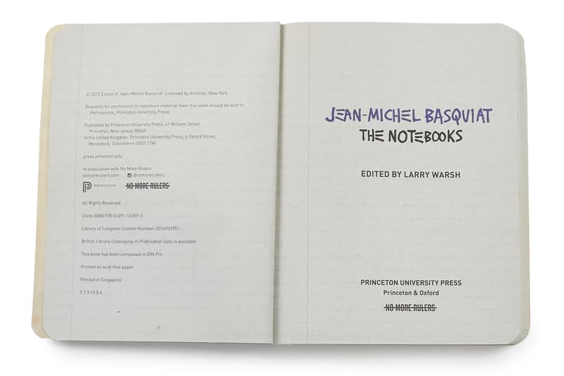 No More Rulers Jean-Michel Basquiat: The Notebooks