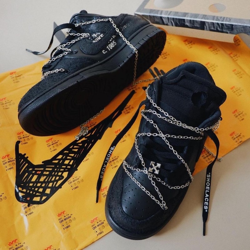 Off-White™ Nike Dunk Low The 50 Custom Highlight Series ant.kai Info Black