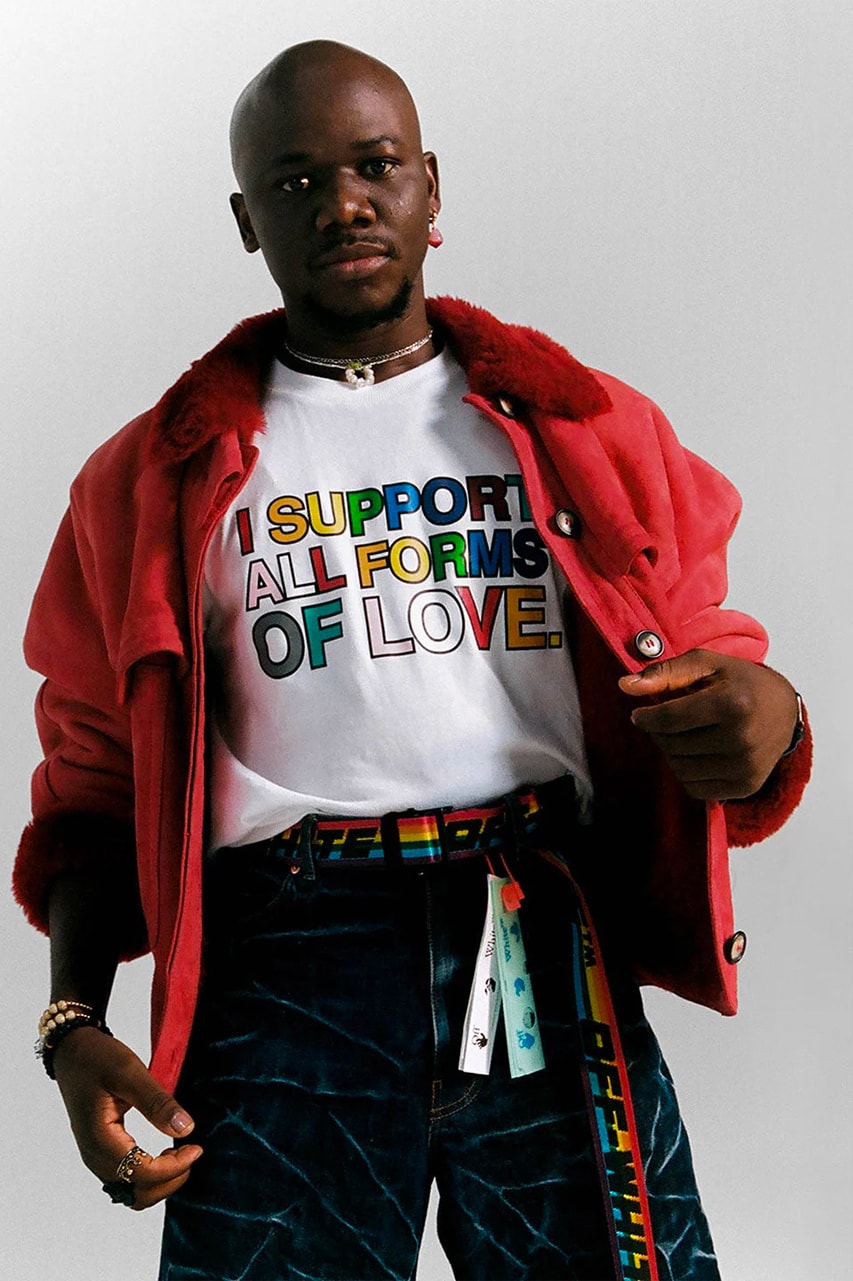 Off-White™ Virgil Abloh Trinice McNally "I Support All Forms of Love" LGBTQIA+ History Month Pride Black LGBTQIA+ Migrant Project Capsule Collection