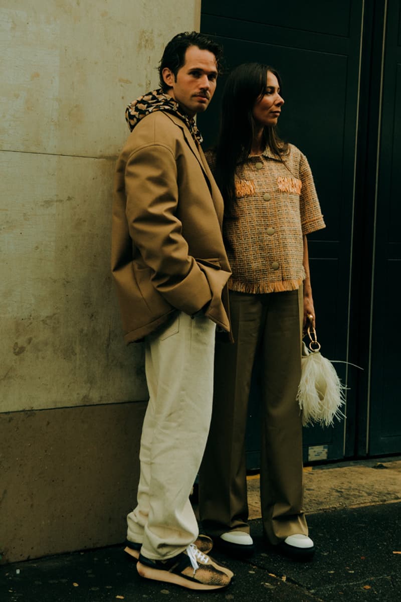 Paris Fashion Week SS22 Women Street Style Looks pfw louis vuitton balenciaga givenchy miu miu thom browne fashion Paris Fashion Week SS22 Street Style Paris Fashion Week ss22 Street Style Shows off Masterful Layering and Oversized Tailoring streetstyle street style