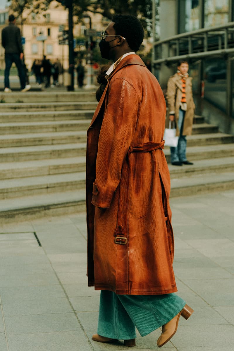 Paris Fashion Week SS22 Women Street Style Looks pfw louis vuitton balenciaga givenchy miu miu thom browne fashion Paris Fashion Week SS22 Street Style Paris Fashion Week ss22 Street Style Shows off Masterful Layering and Oversized Tailoring streetstyle street style