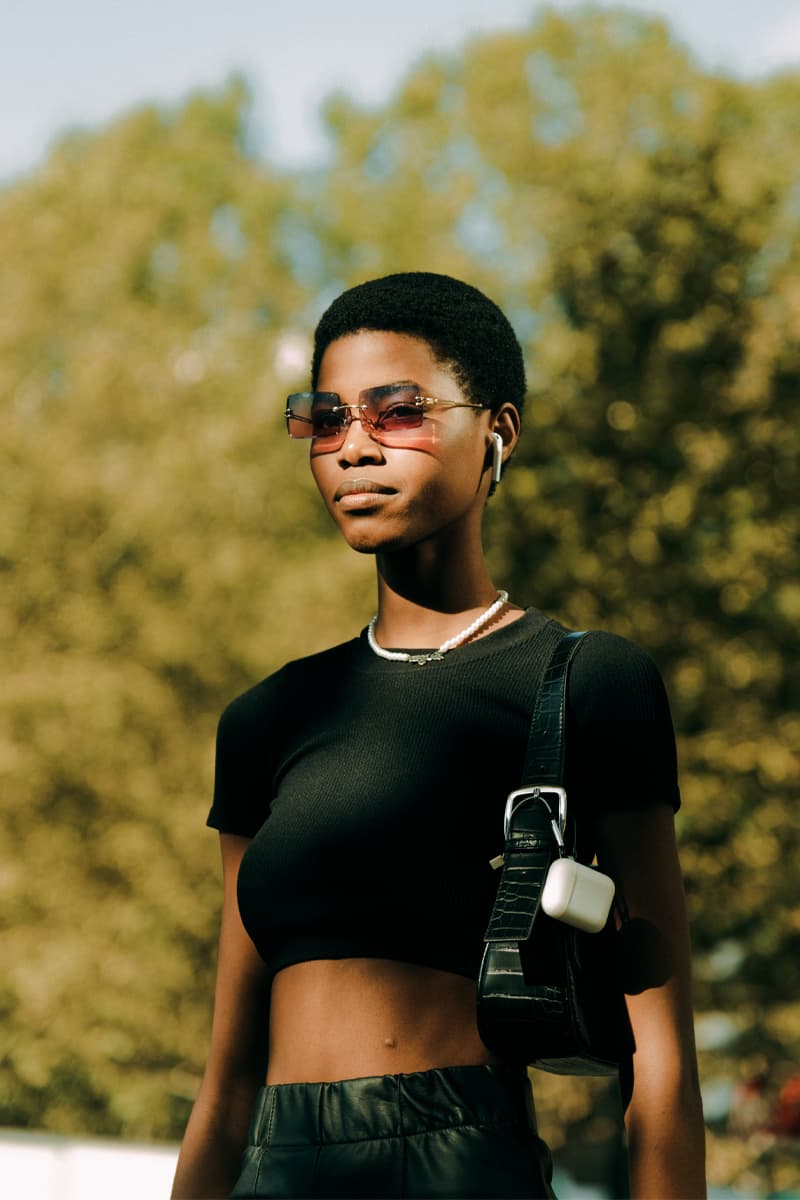 Paris Fashion Week SS22 Women Street Style Looks pfw louis vuitton balenciaga givenchy miu miu thom browne fashion Paris Fashion Week SS22 Street Style Paris Fashion Week ss22 Street Style Shows off Masterful Layering and Oversized Tailoring streetstyle street style