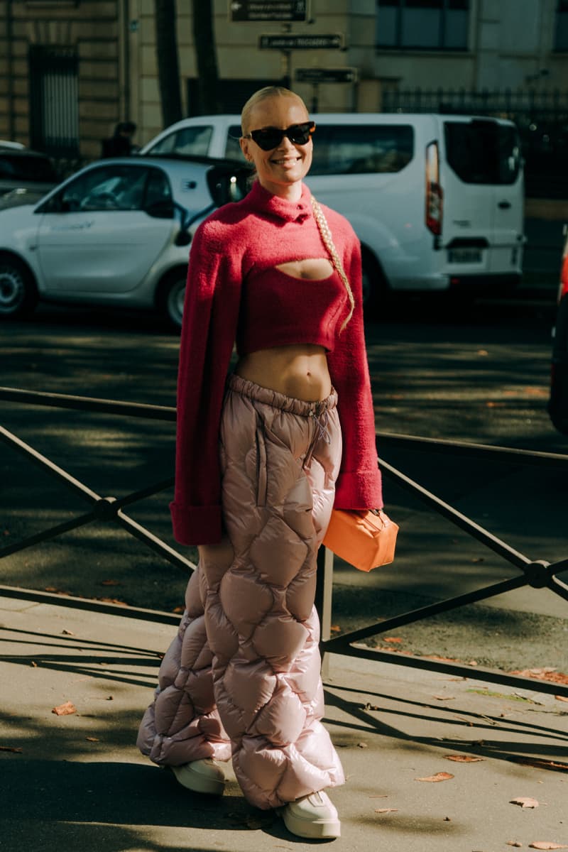 Paris Fashion Week SS22 Women Street Style Looks pfw louis vuitton balenciaga givenchy miu miu thom browne fashion Paris Fashion Week SS22 Street Style Paris Fashion Week ss22 Street Style Shows off Masterful Layering and Oversized Tailoring streetstyle street style