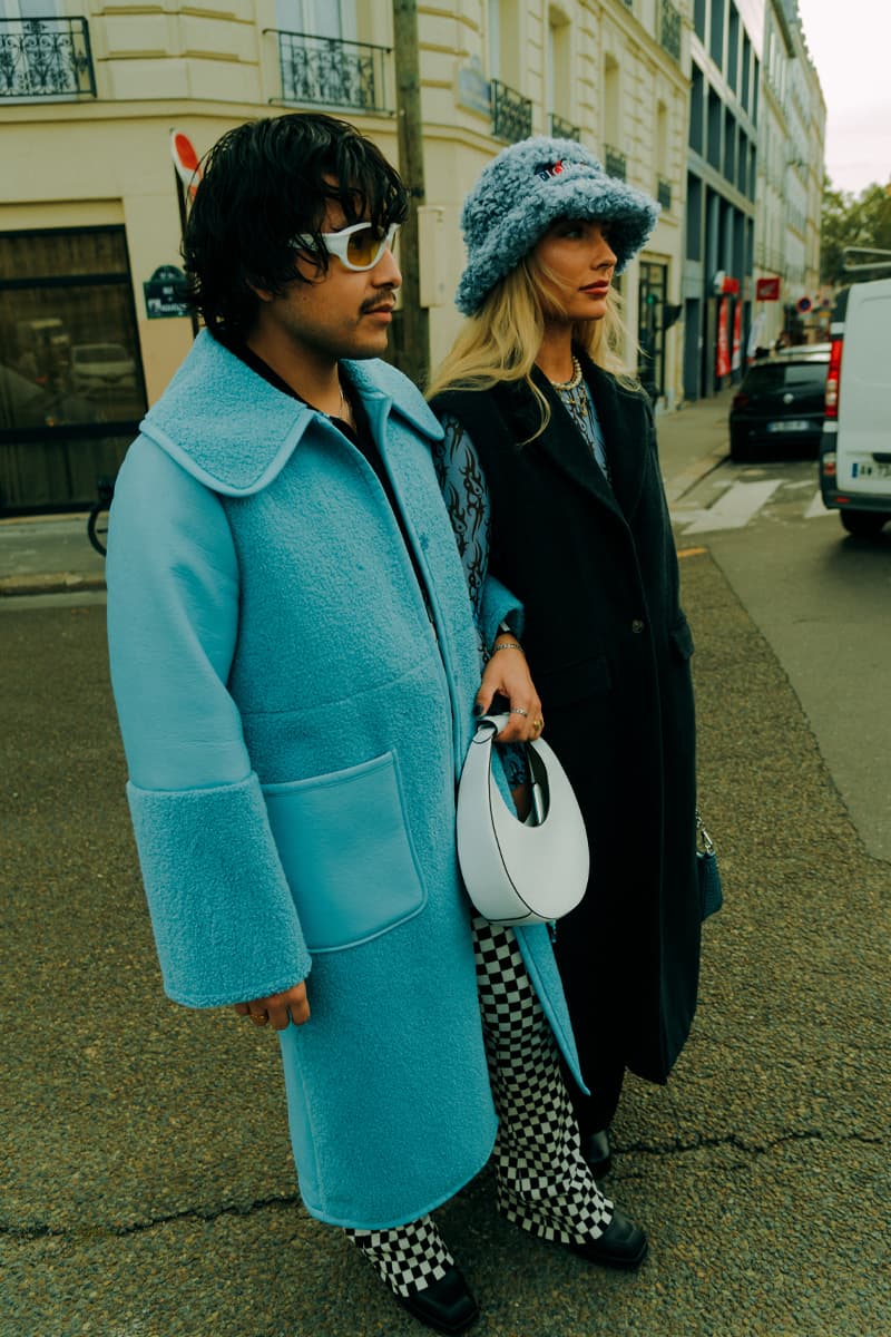 Paris Fashion Week SS22 Women Street Style Looks pfw louis vuitton balenciaga givenchy miu miu thom browne fashion Paris Fashion Week SS22 Street Style Paris Fashion Week ss22 Street Style Shows off Masterful Layering and Oversized Tailoring streetstyle street style